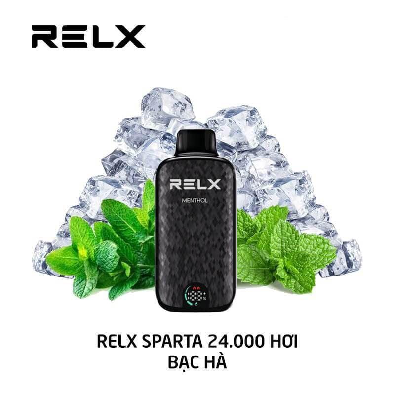 正品悦刻大黑盒斯巴达 RELX Sparta 24000口一次性电子烟-大容量混合果味/智能液晶显示屏 薄荷醇