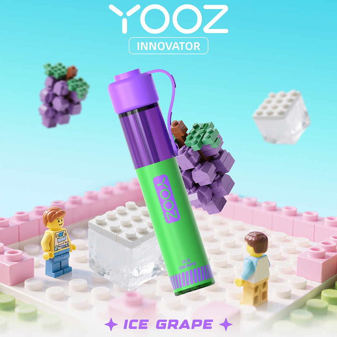 正品柚子积木YOOZ INNOVATOR电子烟食品级硅胶嘴帽冰爽型小烟-多口味可选 冰镇葡萄