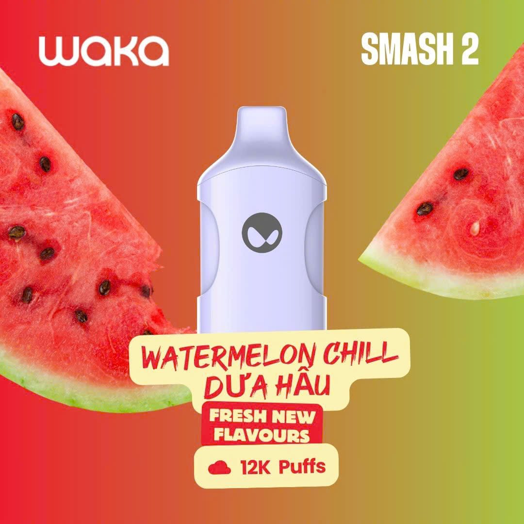 悦刻 WAKA Smash 2 一次性电子烟-12000口-多口味可选 西瓜