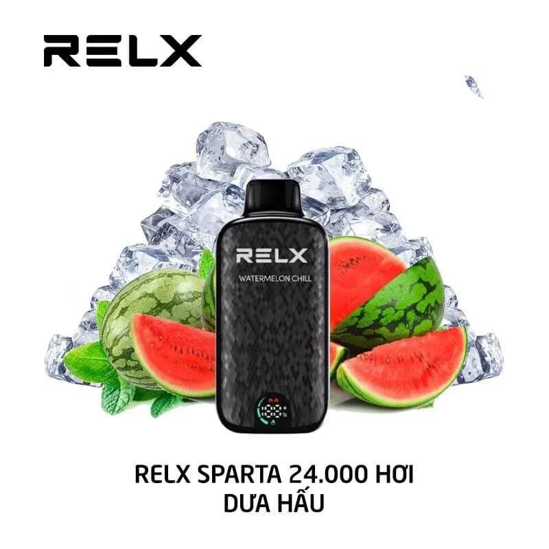 正品悦刻大黑盒斯巴达 RELX Sparta 24000口一次性电子烟-大容量混合果味/智能液晶显示屏 西瓜冰