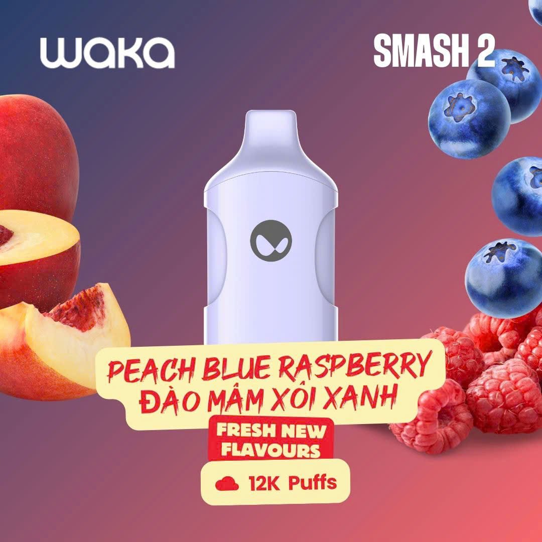 悦刻 WAKA Smash 2 一次性电子烟-12000口-多口味可选 桃子树莓