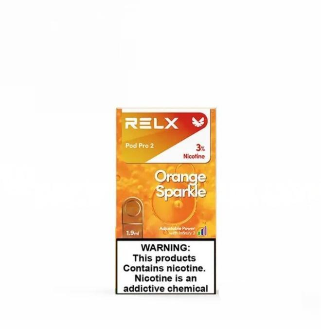 正品悦刻Relx外贸弹 橘子汽水 (Orange Sparkle) 口味-单颗装-((陶瓷芯版本)-三颗起售