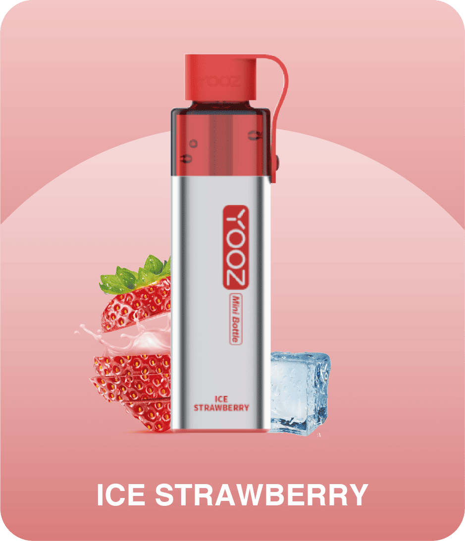 正品柚子迷你小酒瓶 YOOZ Mini Bottle大烟雾4000口食品级硅胶嘴套一次性电子烟-多口味可选 草莓冰