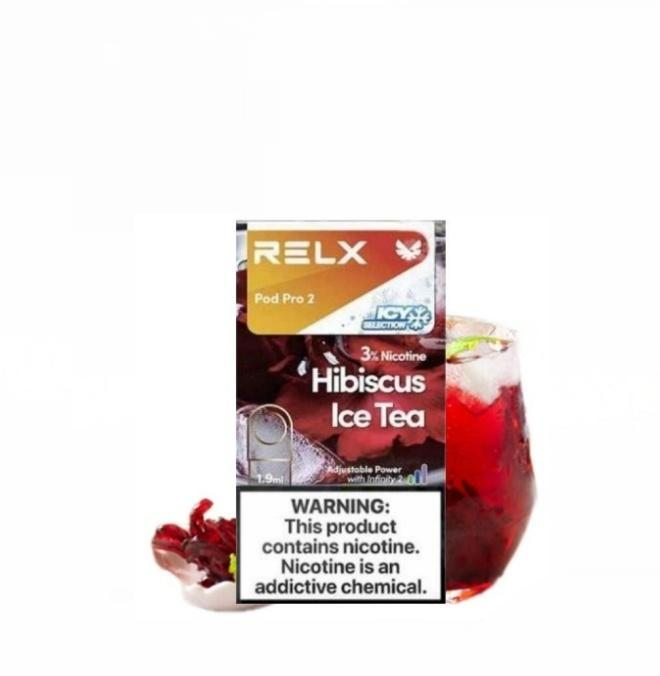正品悦刻Relx外贸弹 高凉洛神花(Hibiscus Ice Tea)口味-单颗装-(陶瓷芯版本)-三颗起售