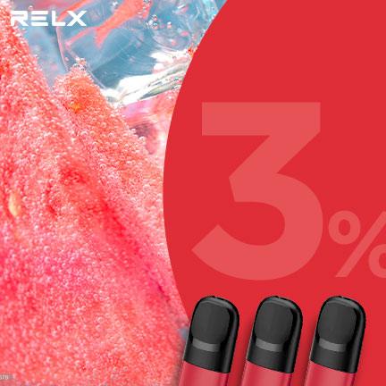 悦刻Relx 4/5代烟弹(三颗装) 西瓜 (国标/海外四五六代杆子可通用)
