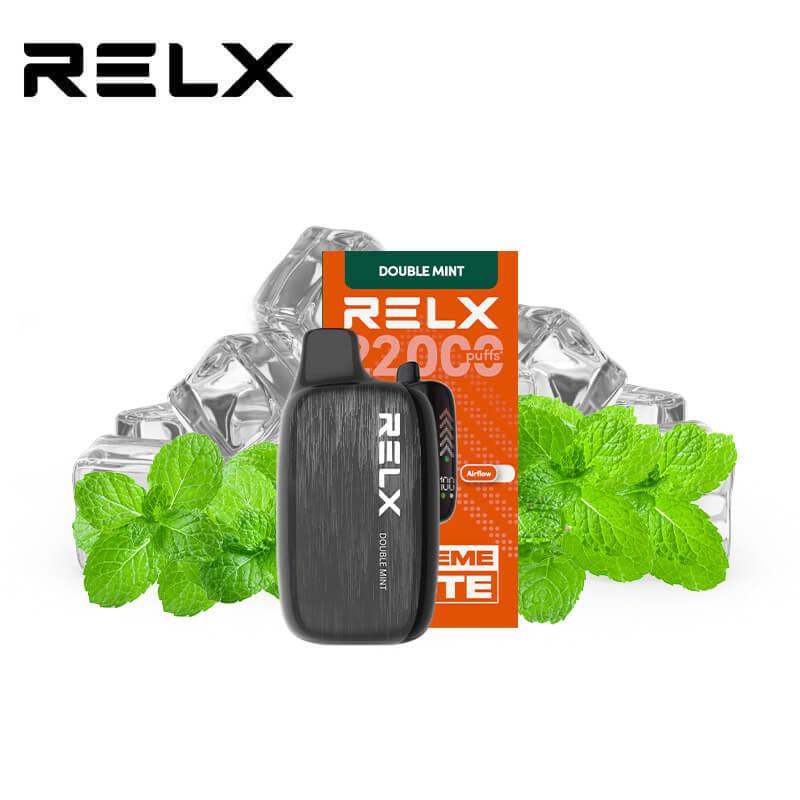 正品悦刻海外版RELX NOVA 22000口液晶屏显示一次性电子烟-多口味可选 双重薄荷