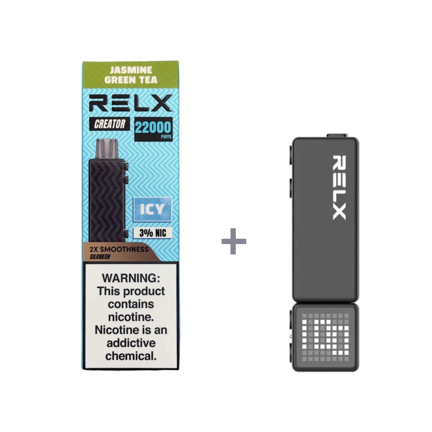 正品悦刻积木乐高套装/烟弹-多口味可选 RELX Creator Black(大容量22000口) 套装(目前发一代正品杆) 新式绿妍(绿茶)