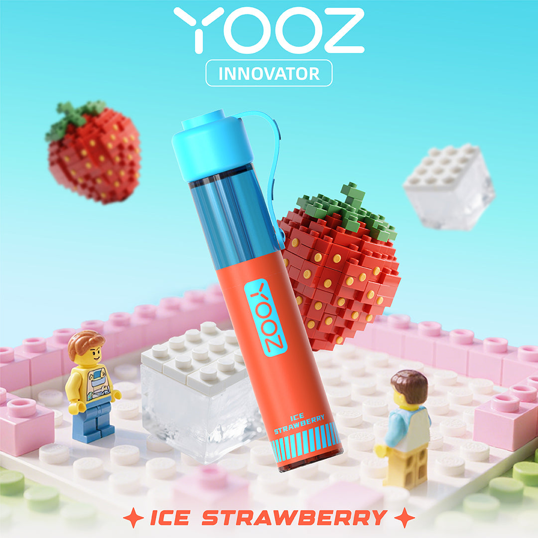 正品柚子积木YOOZ INNOVATOR电子烟食品级硅胶嘴帽冰爽型小烟-多口味可选 冰镇草莓