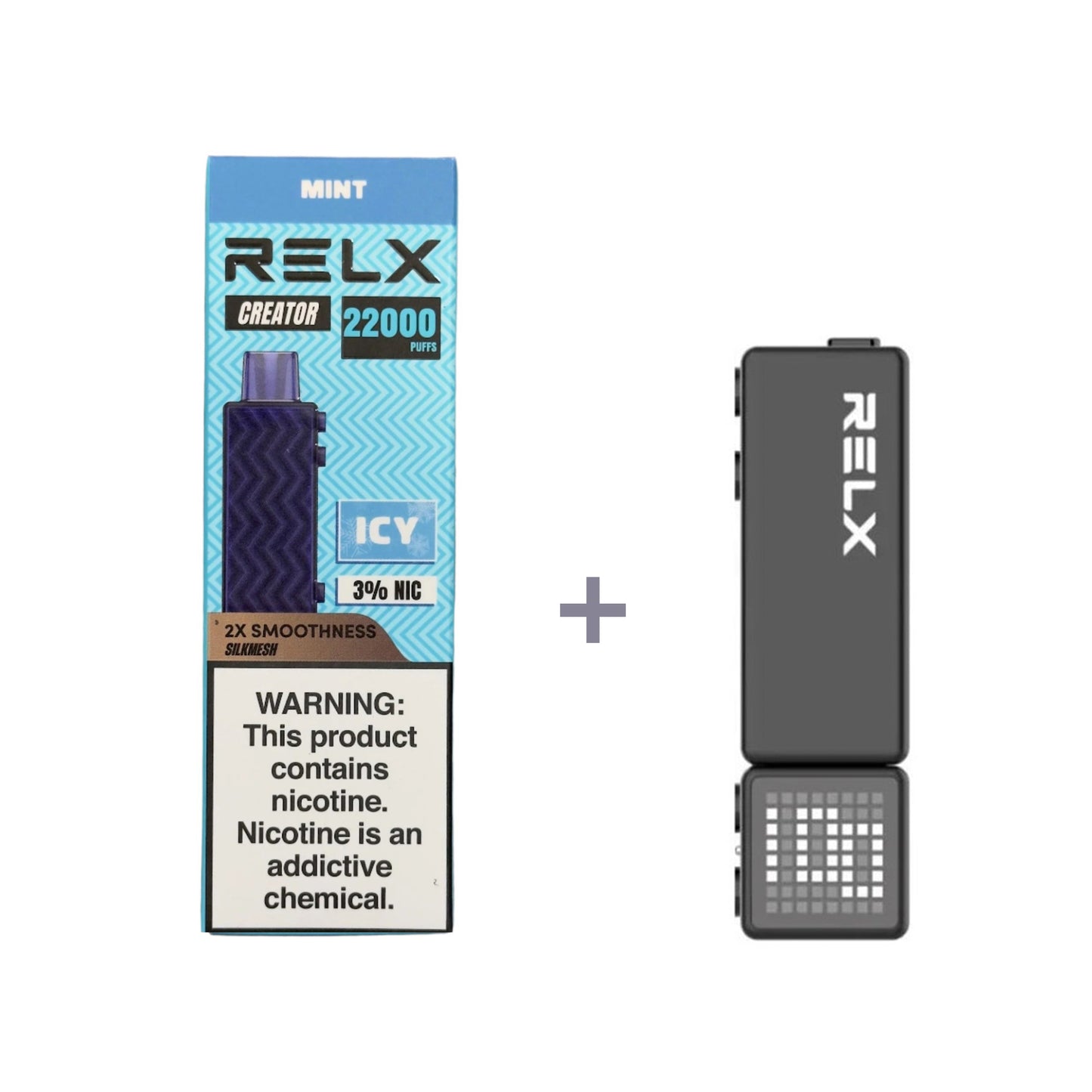正品悦刻积木乐高套装/烟弹-多口味可选 RELX Creator Black(大容量22000口) 套装(目前发一代正品杆) 薄荷