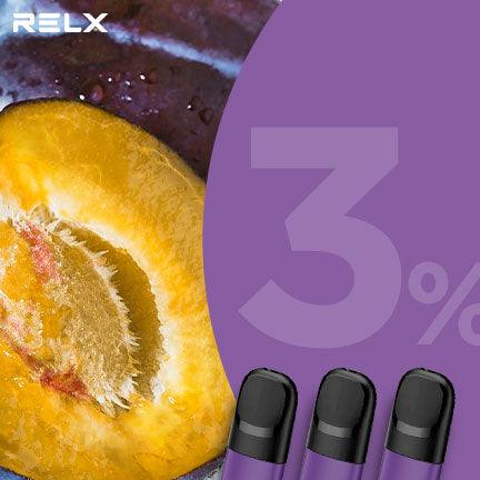 悦刻Relx 4/5代烟弹(三颗装) 西梅 (国标/海外四五六代杆子可通用)