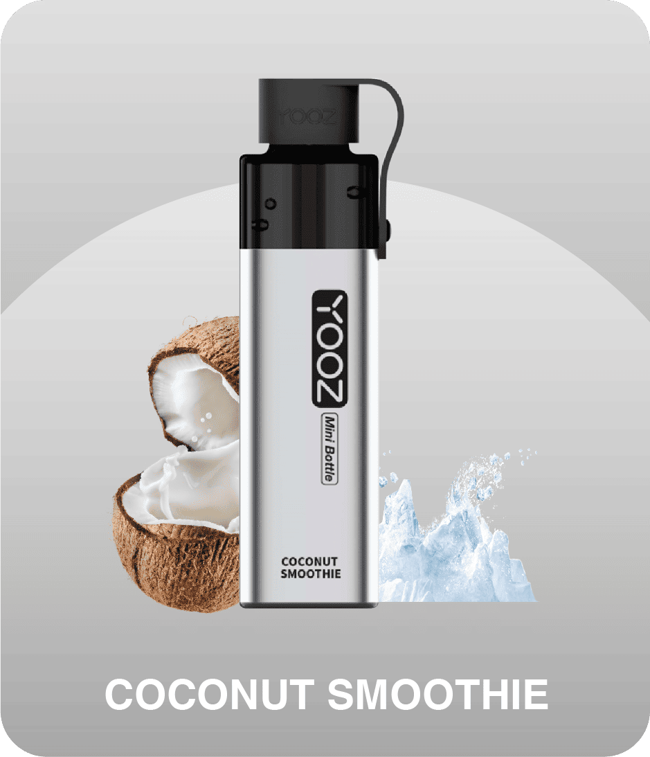 正品柚子迷你小酒瓶 YOOZ Mini Bottle大烟雾4000口食品级硅胶嘴套一次性电子烟-多口味可选 冰沙椰奶