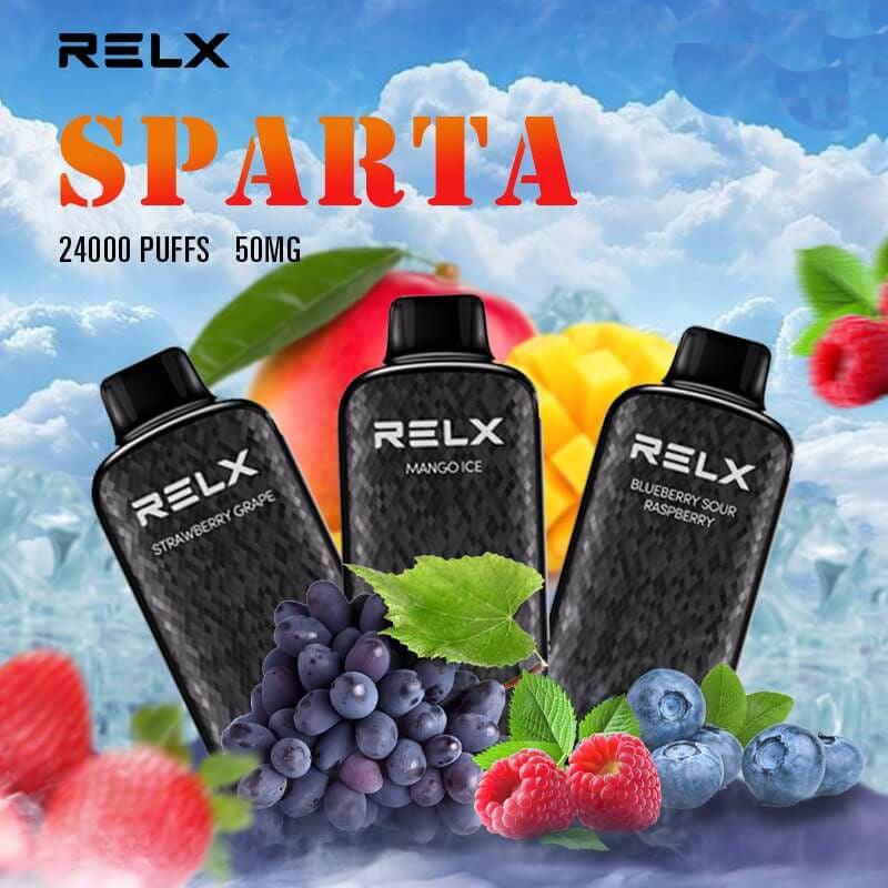 正品悦刻大黑盒斯巴达 RELX Sparta 24000口一次性电子烟-大容量混合果味/智能液晶显示屏