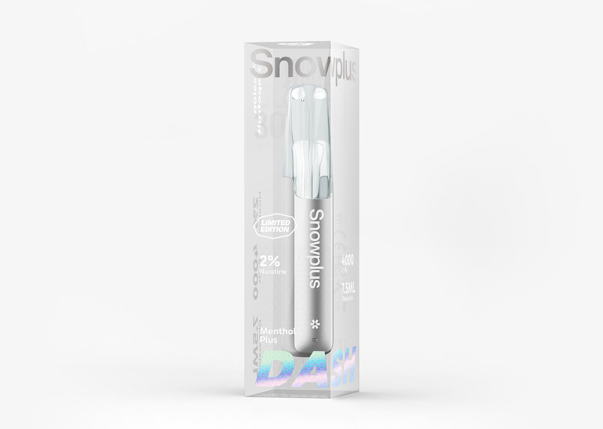 正品雪加鸭嘴兽限量版(Snowplus Dash Limited Edition)银色杆身经典一次性电子烟海外版