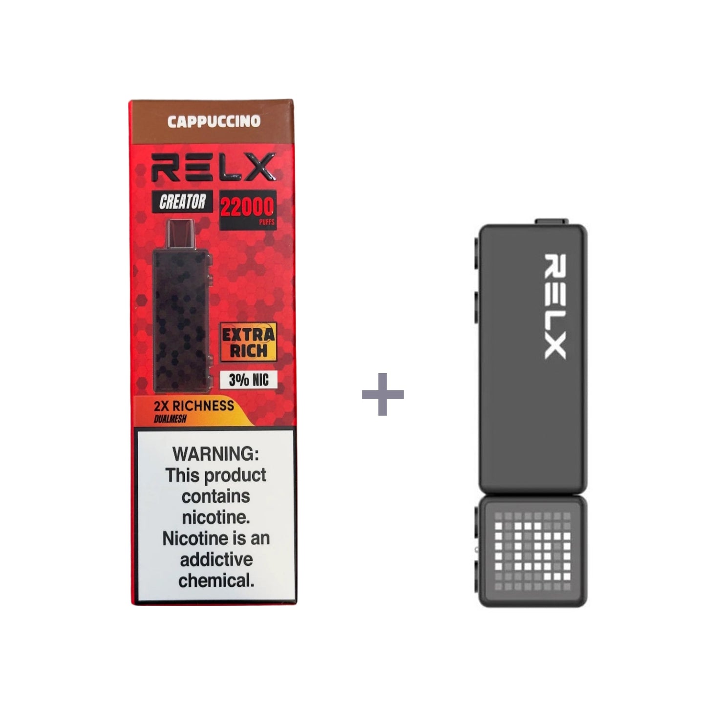 正品悦刻积木乐高套装/烟弹-多口味可选 RELX Creator Black(大容量22000口) 套装(目前发一代正品杆) 卡布奇诺