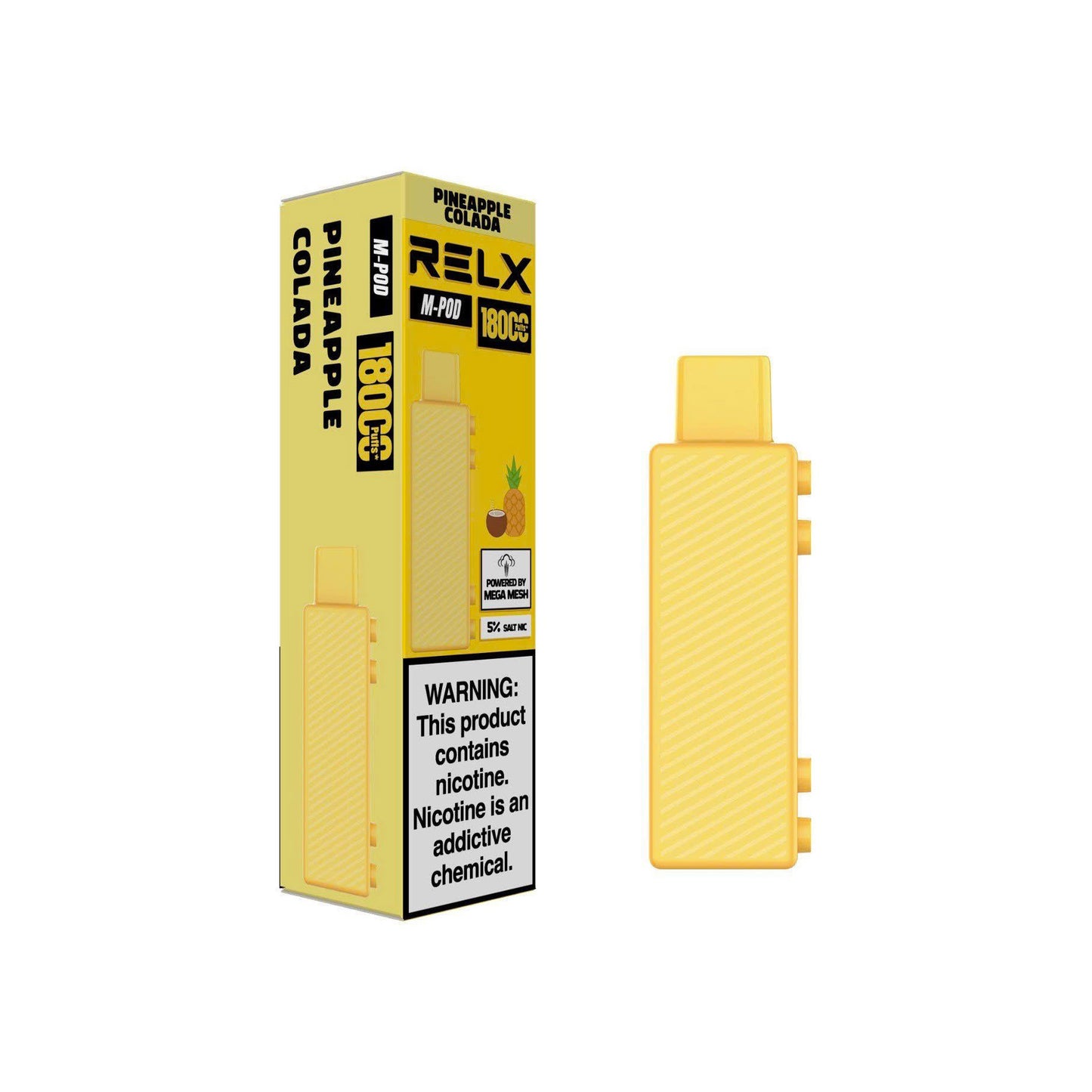 正品悦刻乐高积木RELX Creator菠萝椰子水口味Pineapple Colada(大容量18000口) 烟弹(pod)