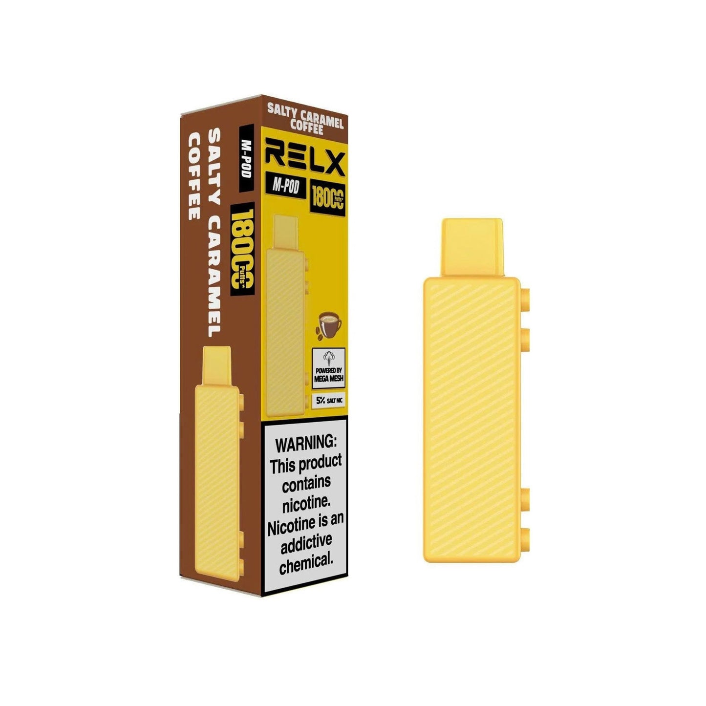 正品悦刻乐高积木RELX Creator焦糖咖啡口味Salty Caramel Coffee(大容量18000口) 烟弹(pod)