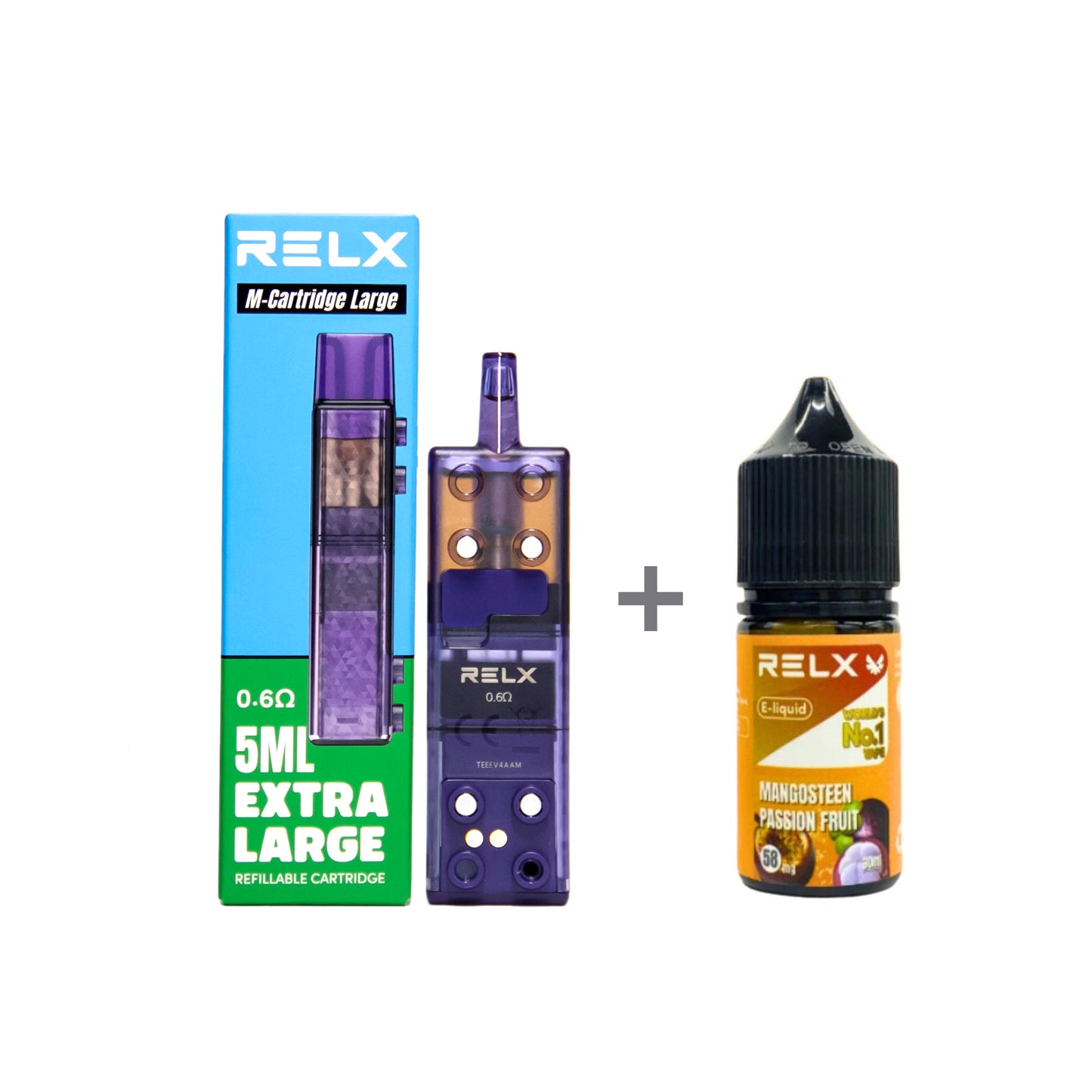 正品悦刻三代积木空弹烟油套餐(5ml容积RELX空弹+30ml正品RELX E-liquid) 套装(空弹+烟油) 山竹百香果_5%Nic