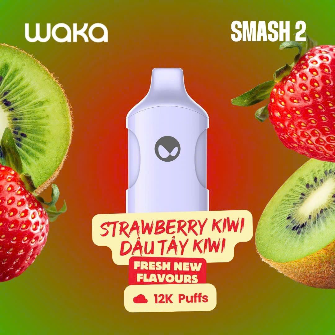 悦刻 WAKA Smash 2 一次性电子烟-12000口-多口味可选 草莓猕猴桃
