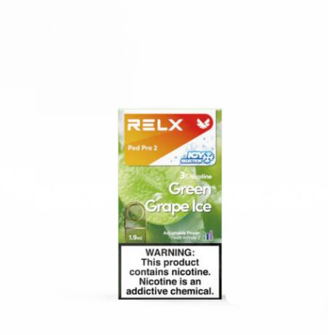 正品悦刻Relx外贸弹 极凉青提(Green Grape Ice)口味-单颗装-(陶瓷芯版本)-三颗起售