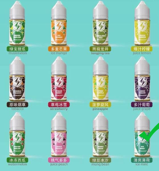 原装电雾LIGHTING PLUS烟油30ml尼古丁盐烟油-多口味可选 清爽薄荷