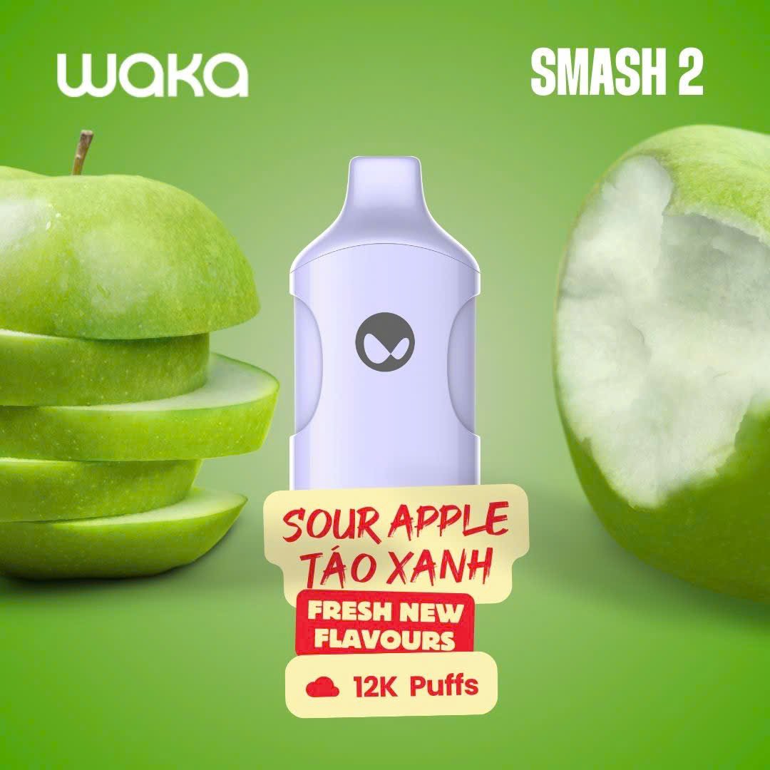 悦刻 WAKA Smash 2 一次性电子烟-12000口-多口味可选 酸苹果
