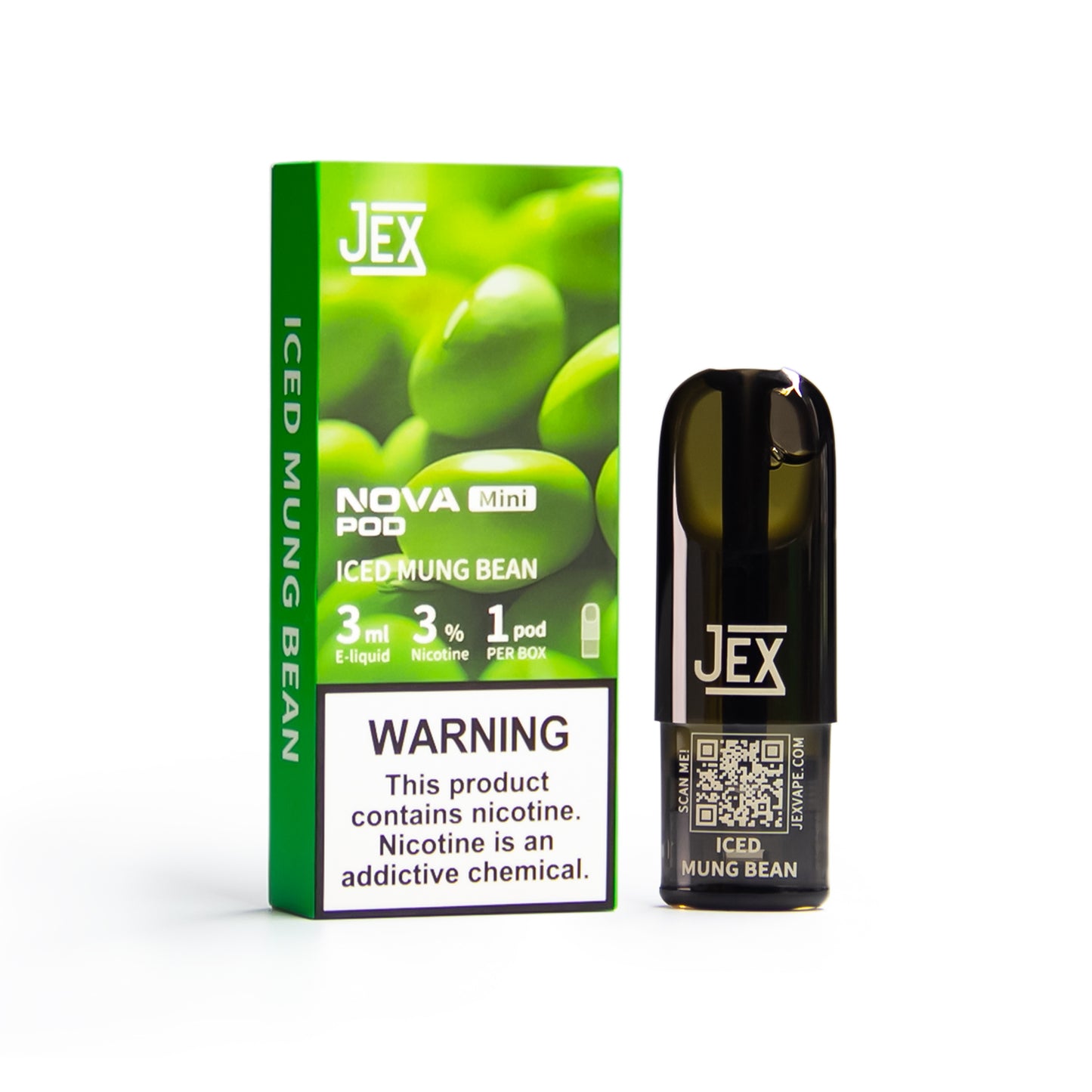 极星正品JEX NOVA Mini Pod 3ml单颗装烟弹-适配四五六七代烟杆/多口味可选-三颗起售
