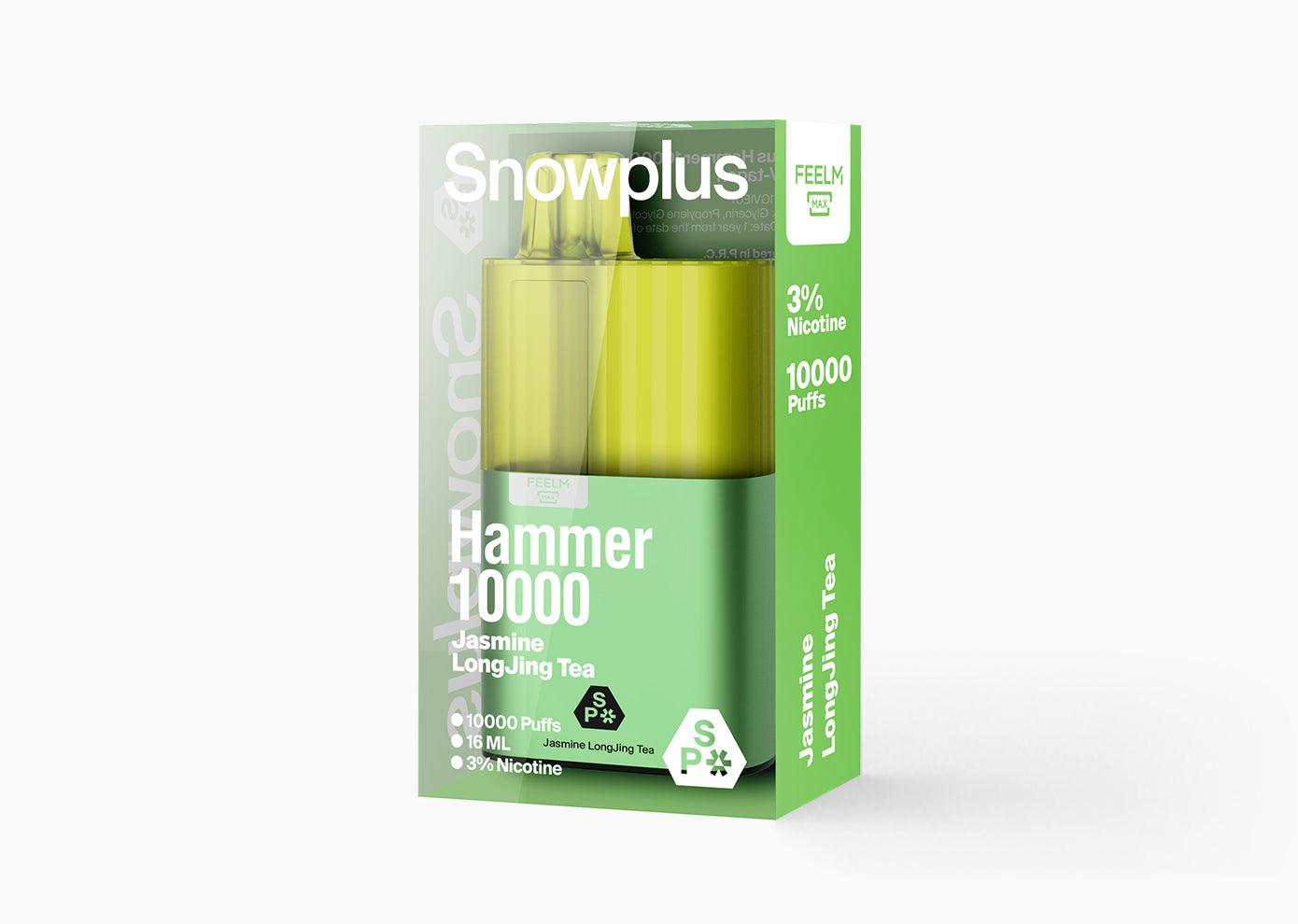 雪加大板砖Snowplus Hammer 10000口 正品海外版 一次性16ml大容量-多口味可选 茉莉龙井