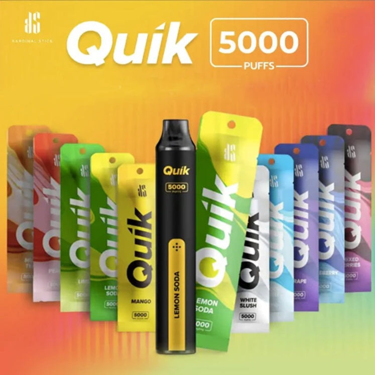 泰版 Quik 经典一次性电子烟小黑条5000口-多口味可选 龙井