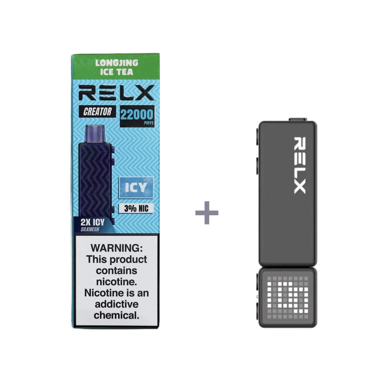 正品悦刻积木乐高套装/烟弹-多口味可选 RELX Creator Black(大容量22000口) 套装(目前发一代正品杆) 龙井冰茶