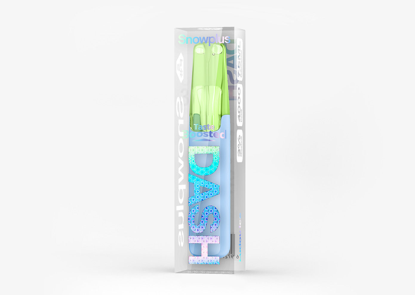 正品Snowplus Dash雪加鸭嘴兽4000口经典一次性电子烟海外版 绿豆冰