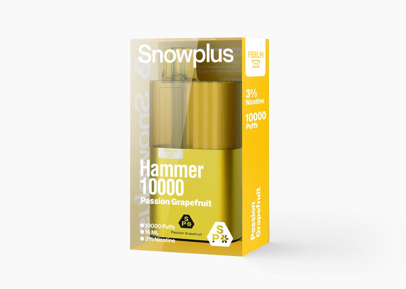 雪加大板砖Snowplus Hammer 10000口 正品海外版 一次性16ml大容量-多口味可选 西柚百香果