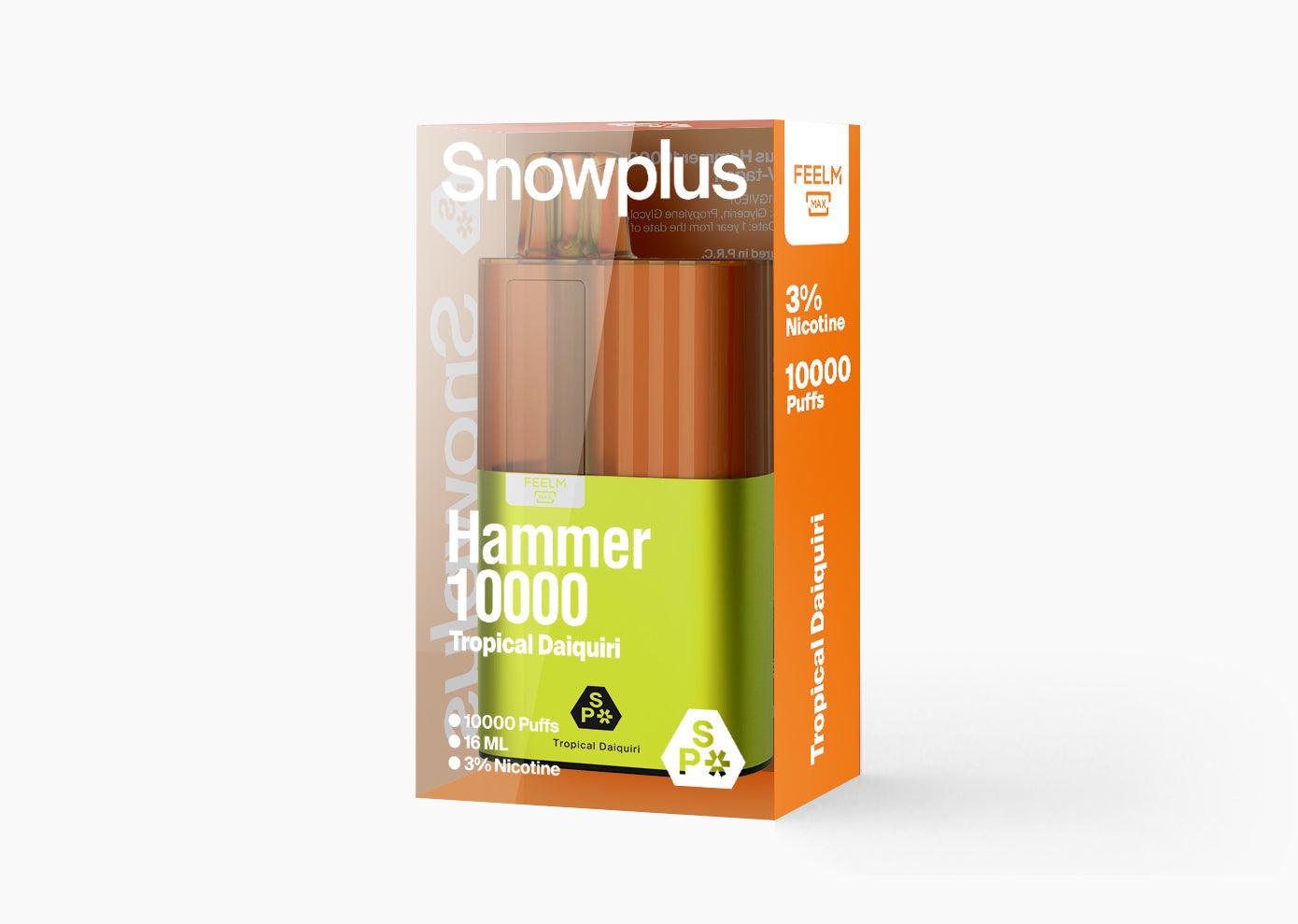 雪加大板砖Snowplus Hammer 10000口 正品海外版 一次性16ml大容量-多口味可选 热情代基里(金桔柠檬)