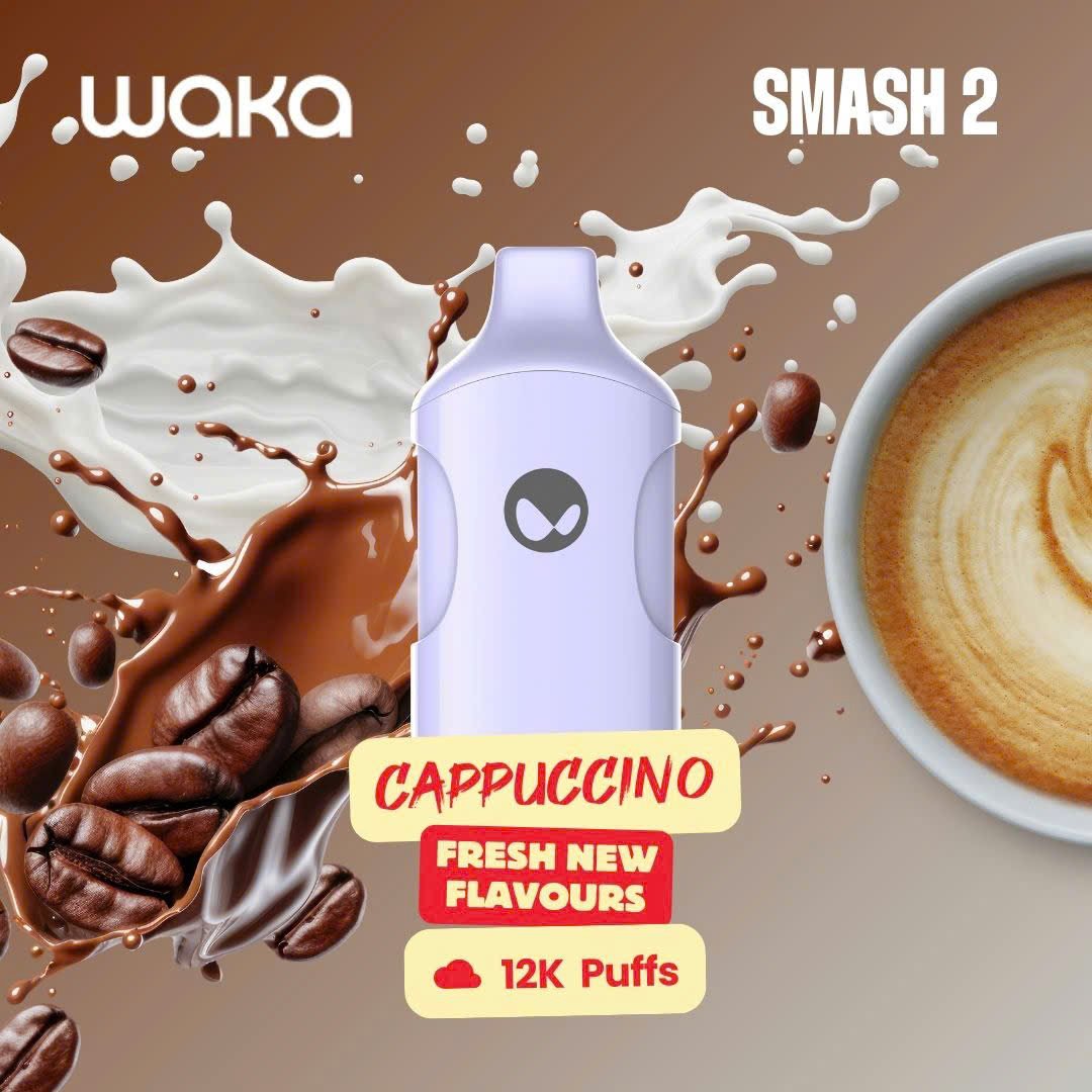 悦刻 WAKA Smash 2 一次性电子烟-12000口-多口味可选 卡布奇诺
