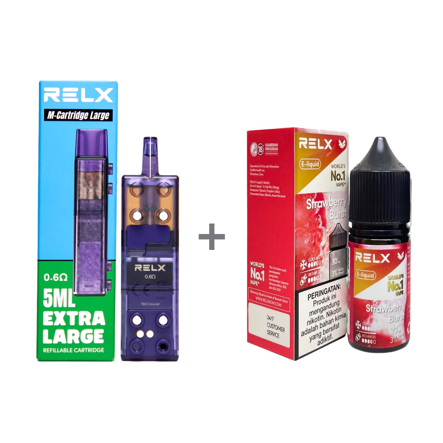 正品悦刻三代积木空弹烟油套餐(5ml容积RELX空弹+30ml正品RELX E-liquid) 套装(空弹+烟油) 草莓_3%Nic