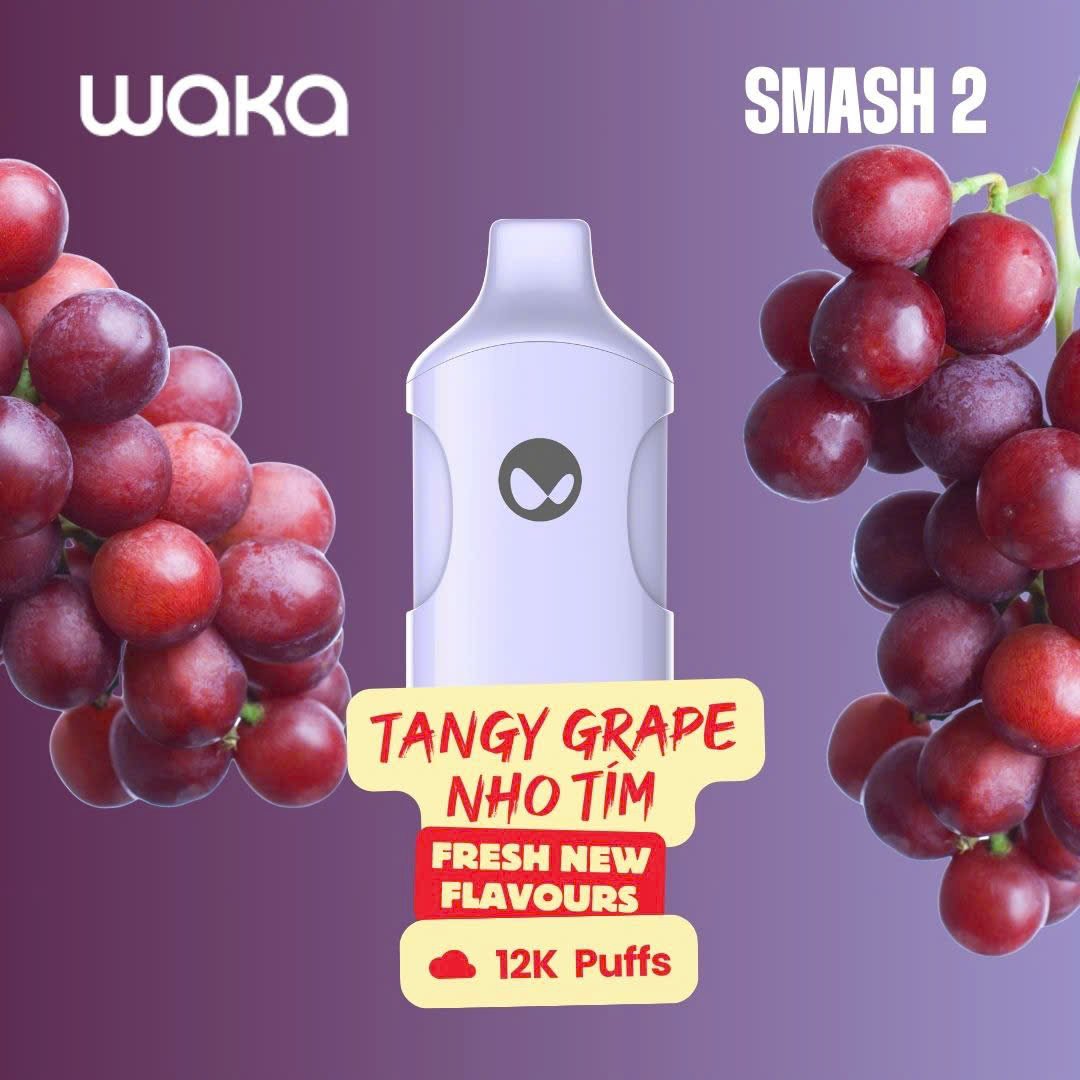 悦刻 WAKA Smash 2 一次性电子烟-12000口-多口味可选 酸葡萄