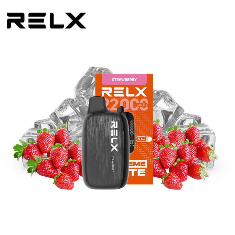正品悦刻海外版RELX NOVA 22000口液晶屏显示一次性电子烟-多口味可选 草莓