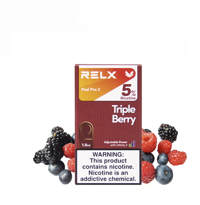 正品悦刻RELX外贸弹5%尼古丁混合莓果(Mixed Berry)口味-单颗装三颗起售