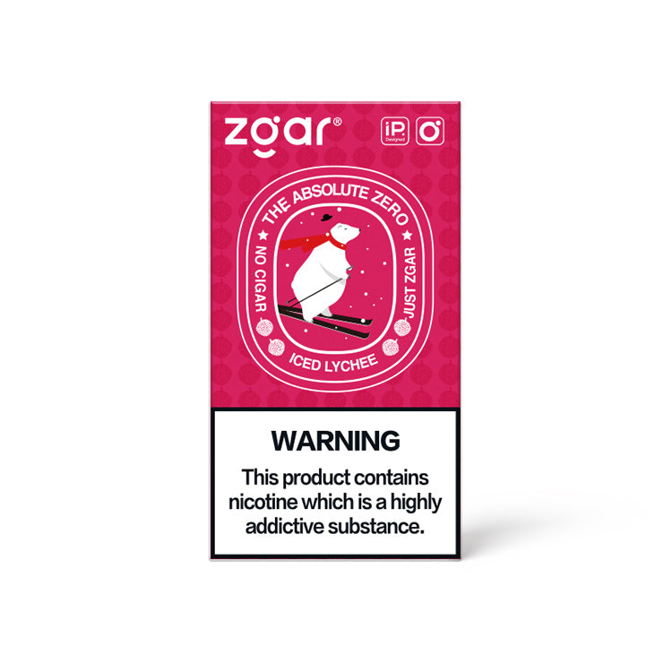 美版冰熊ZGAR Pod 4/5代荔枝(Iced Lychee)三颗装烟弹-悦刻RELX海外四五六代/国标烟杆可通用