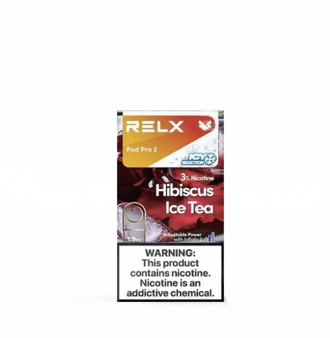 正品悦刻Relx外贸弹 高凉洛神花(Hibiscus Ice Tea)口味-单颗装-(陶瓷芯版本)-三颗起售