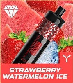 正品柚子水烟YOOZ SHISHA 14000口 DTL水晶炫彩钻石切割工艺大烟雾肺吸模式油量电量显示一次性电子烟-多口味可选 草莓西瓜