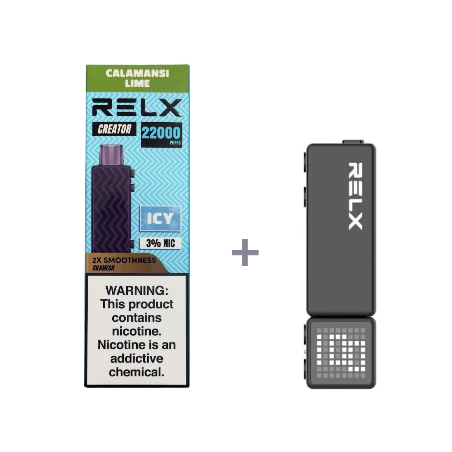 正品悦刻积木乐高套装/烟弹-多口味可选 RELX Creator Black(大容量22000口) 套装(目前发一代正品杆) 金桔青柠