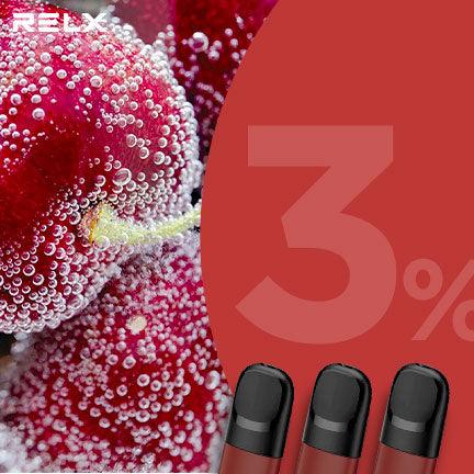 悦刻Relx 4/5代烟弹(三颗装) 樱桃 (国标/海外四五六代杆子可通用)