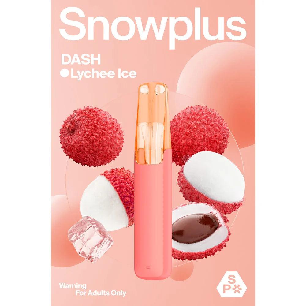 正品Snowplus Dash雪加鸭嘴兽4000口经典一次性电子烟海外版 荔枝冰