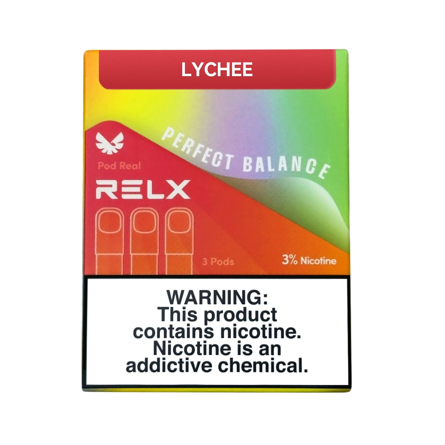 正品悦刻Relx Pod Real Perfect Balance马来版完美平衡系列-三颗装,多口味可选 冰爽荔枝