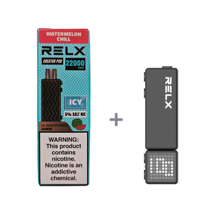 正品悦刻积木乐高RELX Creator 22000口烟弹/套装-多口味可选 (一代/二代杆弹通用） 套装2(配正品二代杆) 西瓜