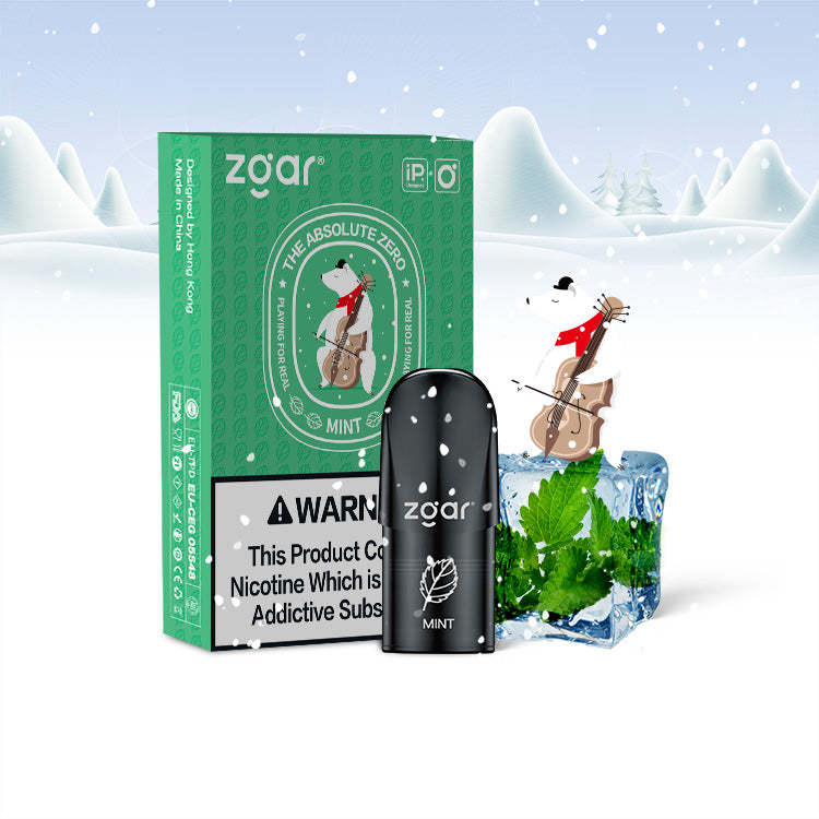 正品冰熊Zgar AZ Pod 6.0 烟弹 2.0ML (悦刻4/5/6/7代杆通用) 口味任选，三颗起售