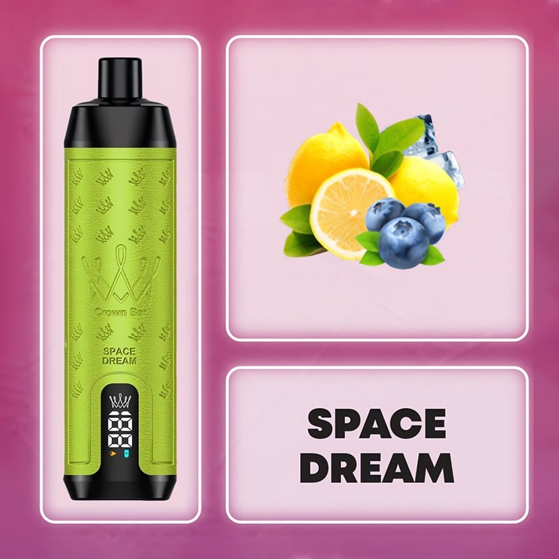 正品阿尔法赫皇冠系列AL FAKHER CROWN BAR 12000口低尼水烟声波油量电量显示大烟雾电子烟-多口味可选 清醒梦境