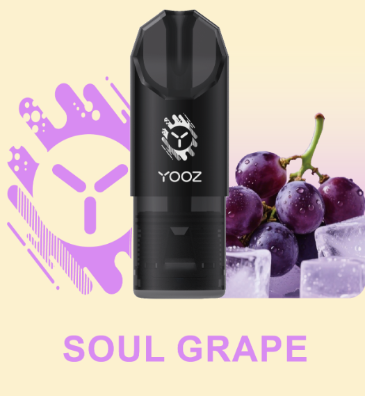 柚子YOOZ SOUL POD灵魂烟弹系列3.5ML大容量多口味可选柚子陶瓷芯通配烟弹-三颗起售 灵魂葡萄