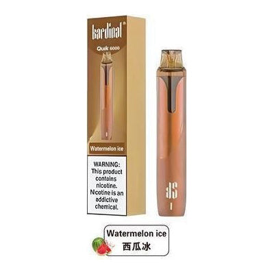 全新升级版 KS Quik 6000口小彩条冰爽一次性电子烟-多口味可选 西瓜冰