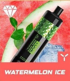 正品柚子水烟YOOZ SHISHA 14000口 DTL水晶炫彩钻石切割工艺大烟雾肺吸模式油量电量显示一次性电子烟-多口味可选 西瓜冰